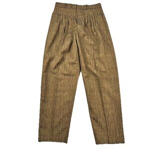 Vintage Florenzi Pants Mens 31x34 fits 30x31 Hollywood Slub Tapered Trouser 80s